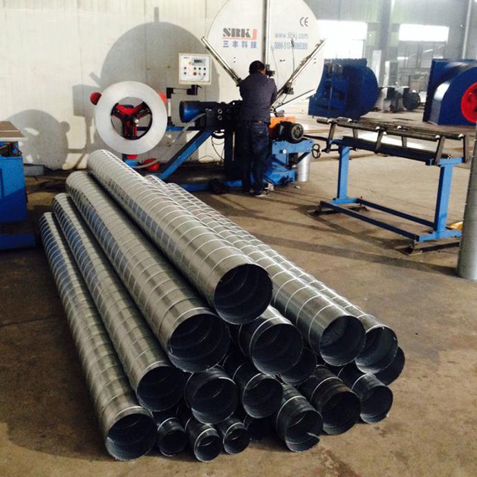 江蘇清風通用機械 專業螺旋風管廠家，鍍鋅風管直銷，高清細節圖與設備銷售一覽